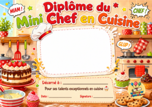Diplôme du Mini chef en cuisine