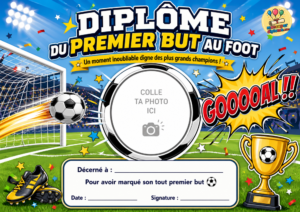Diplôme du premier but mis au foot