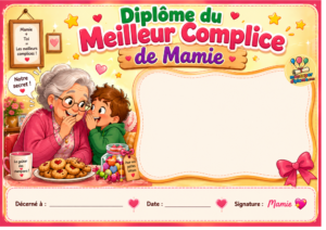 Diplôme du meilleur complice de mamiea
